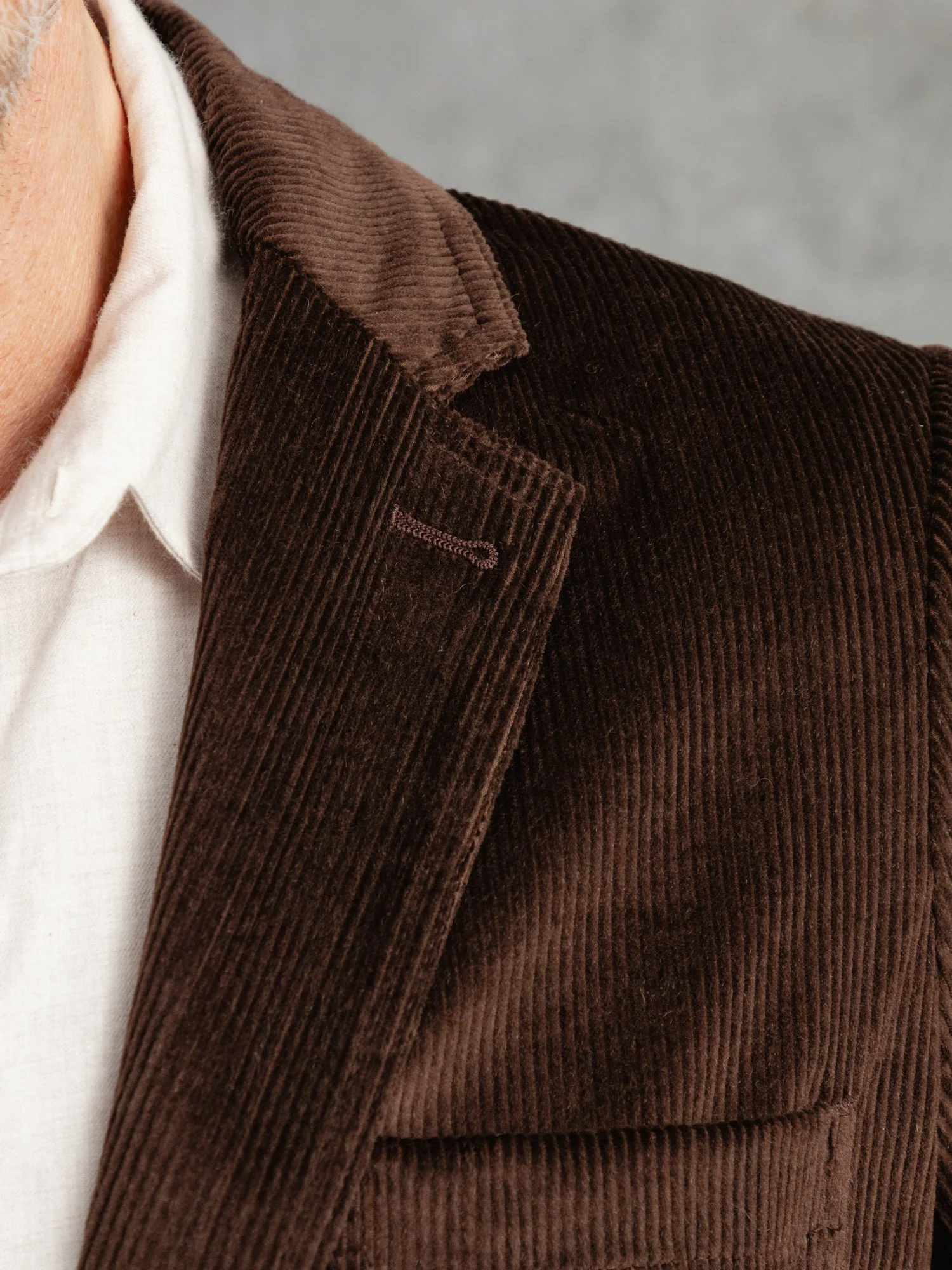 The Cashmere Cord Blazer - Bark - Image 7