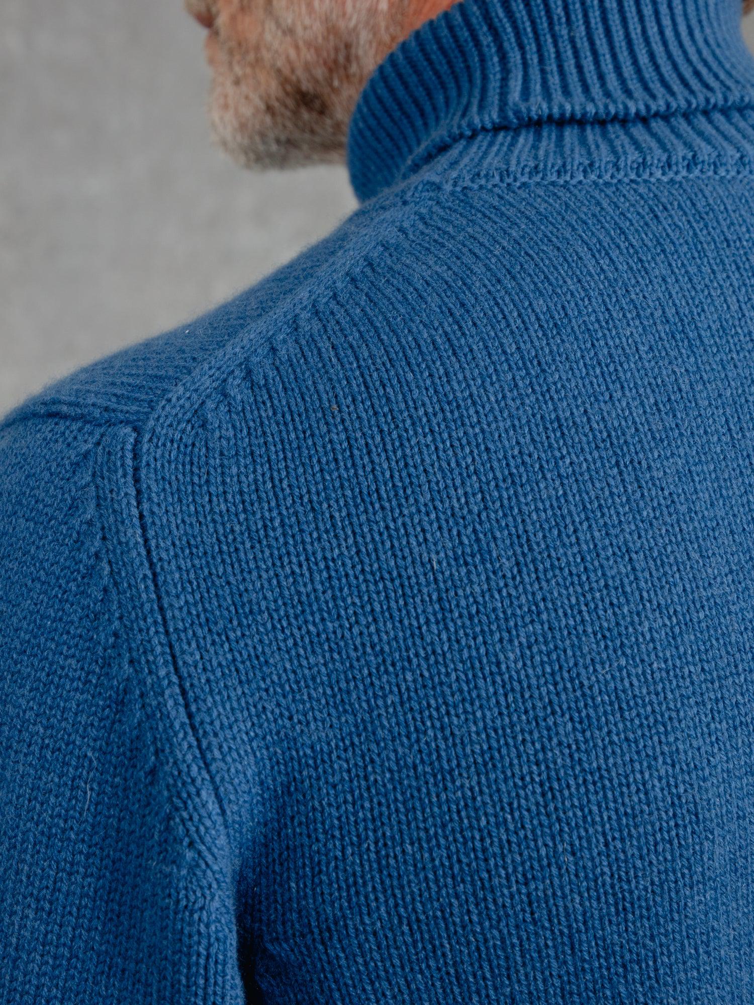 The Cashmere Submariner Rollneck - Prussian Blue - Image 4