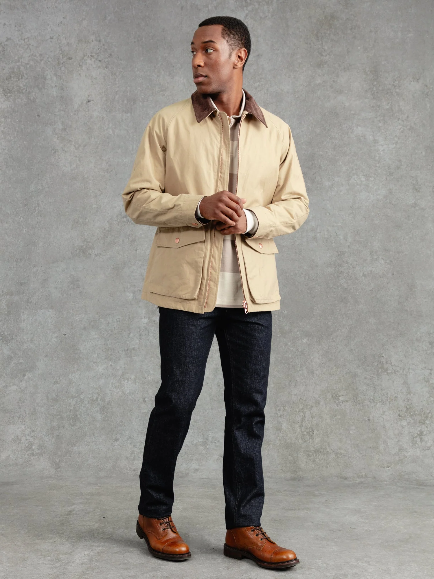 The Casual Wax Jacket - Alabaster - Image 7