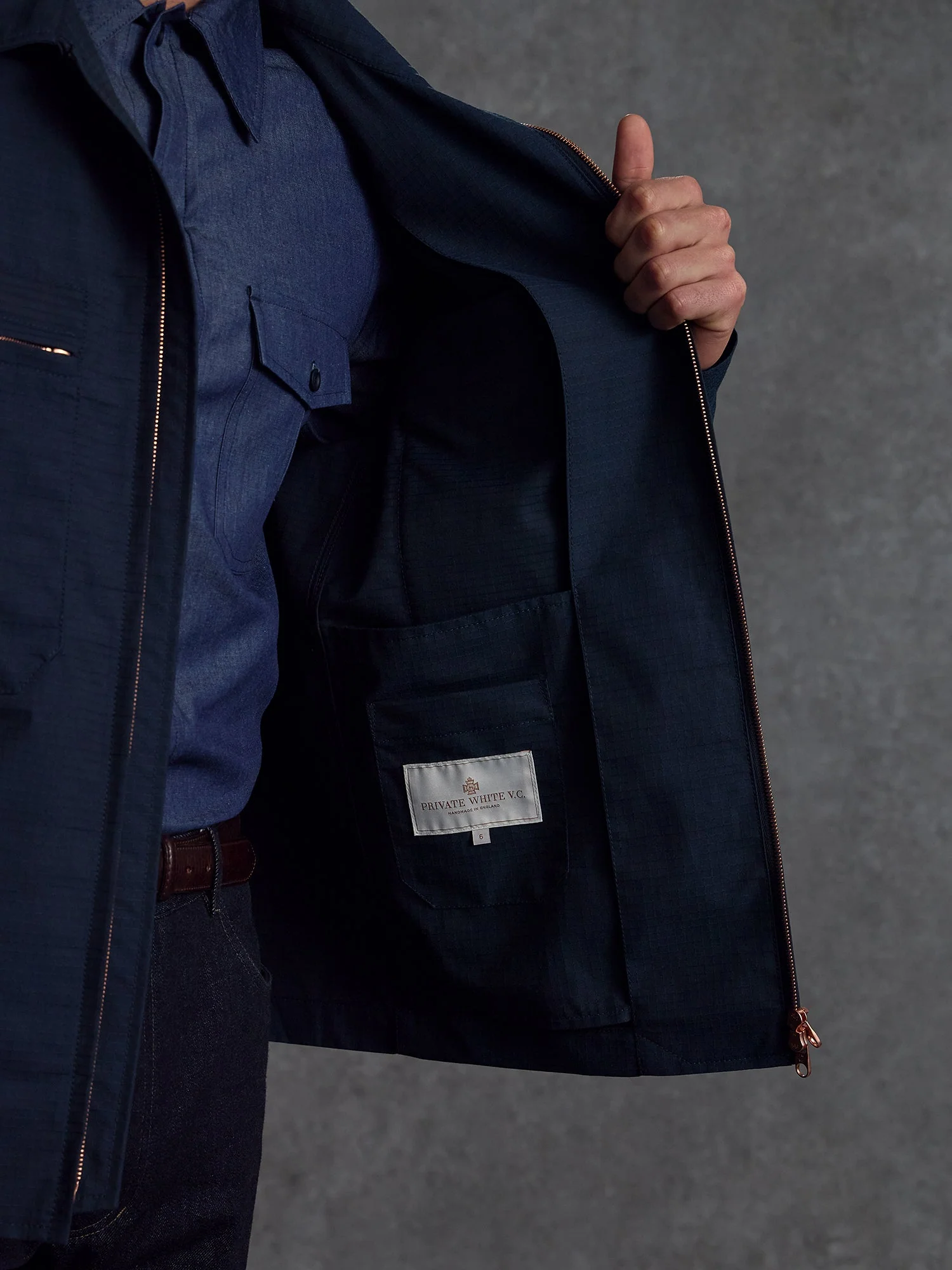 The Covert Jacket - Navy - Image 4