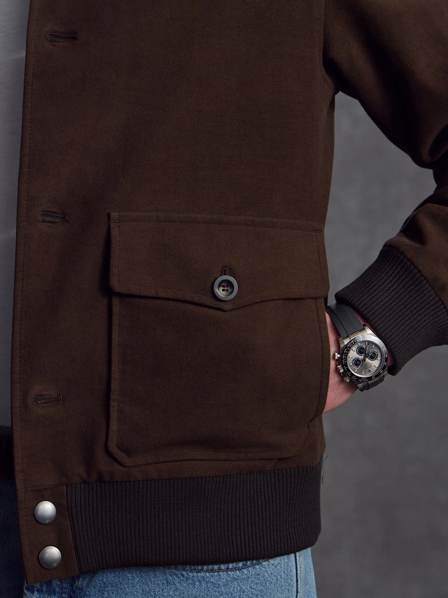 The Moleskin Bomber - Brown - Image 3