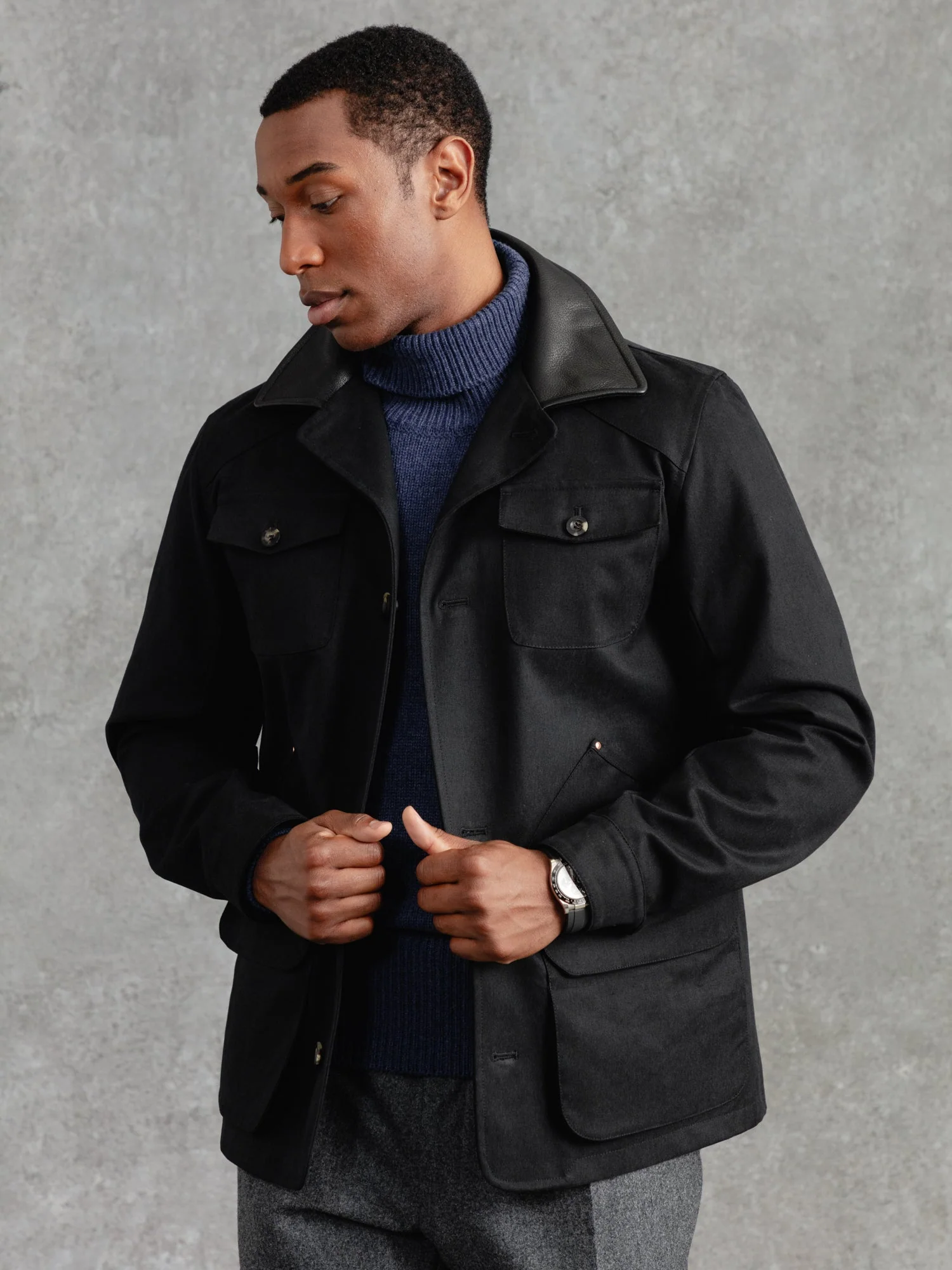 The Pocket Jacket - Ivory Black - Image 8
