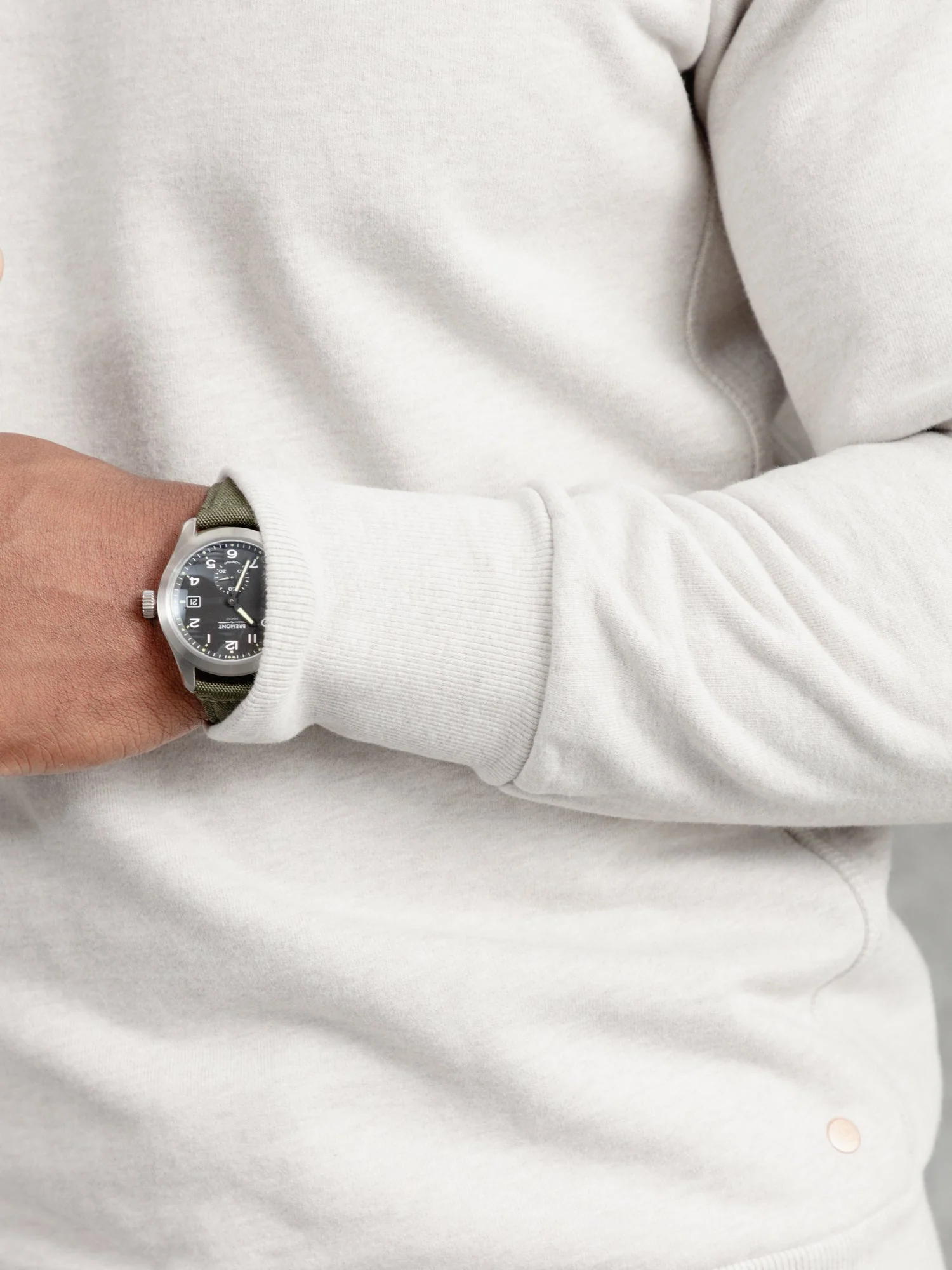 The PW Crew Neck Sweat 2.0 - Pebble - Image 5