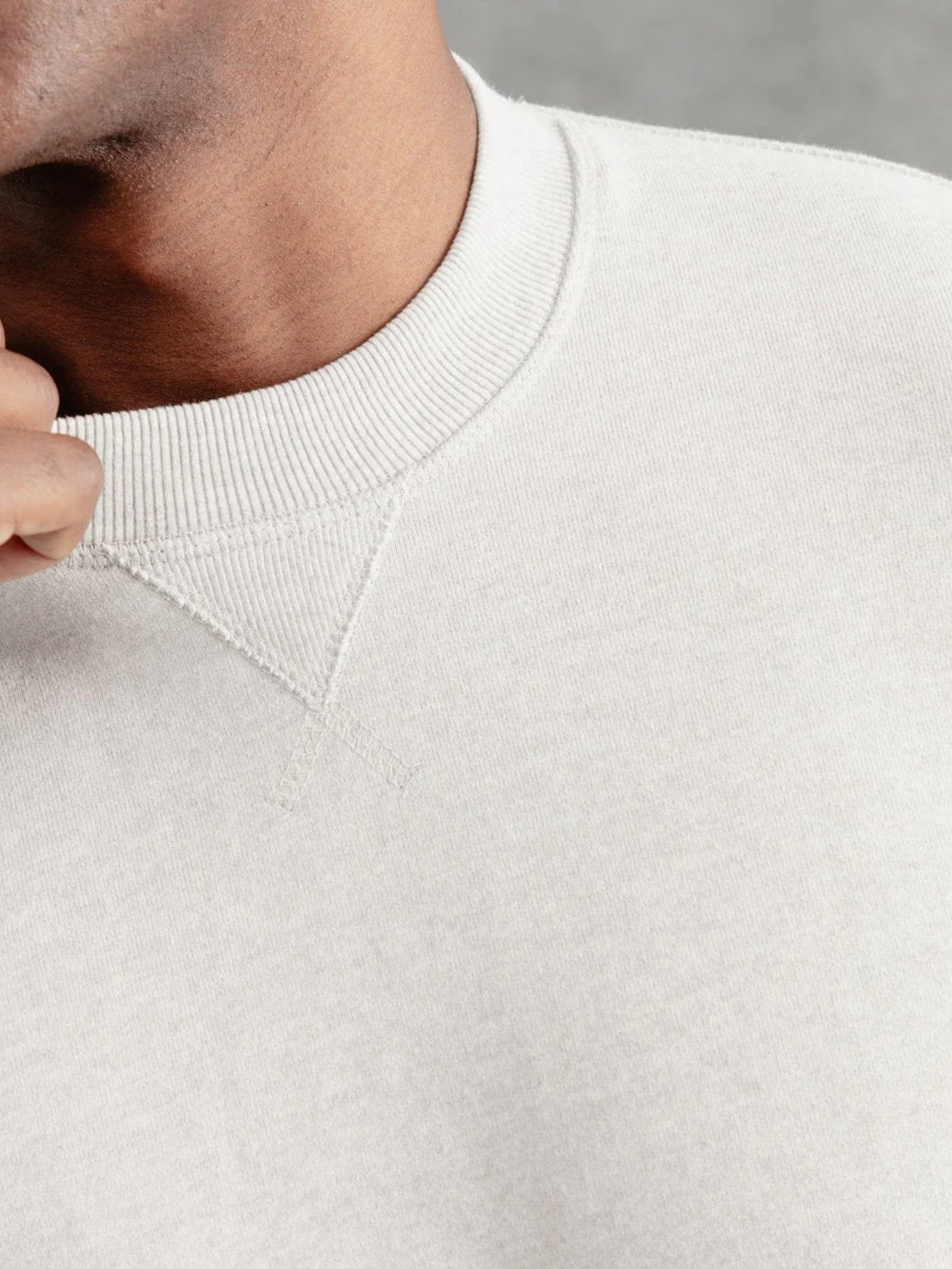 The PW Crew Neck Sweat 2.0 - Pebble - Image 6