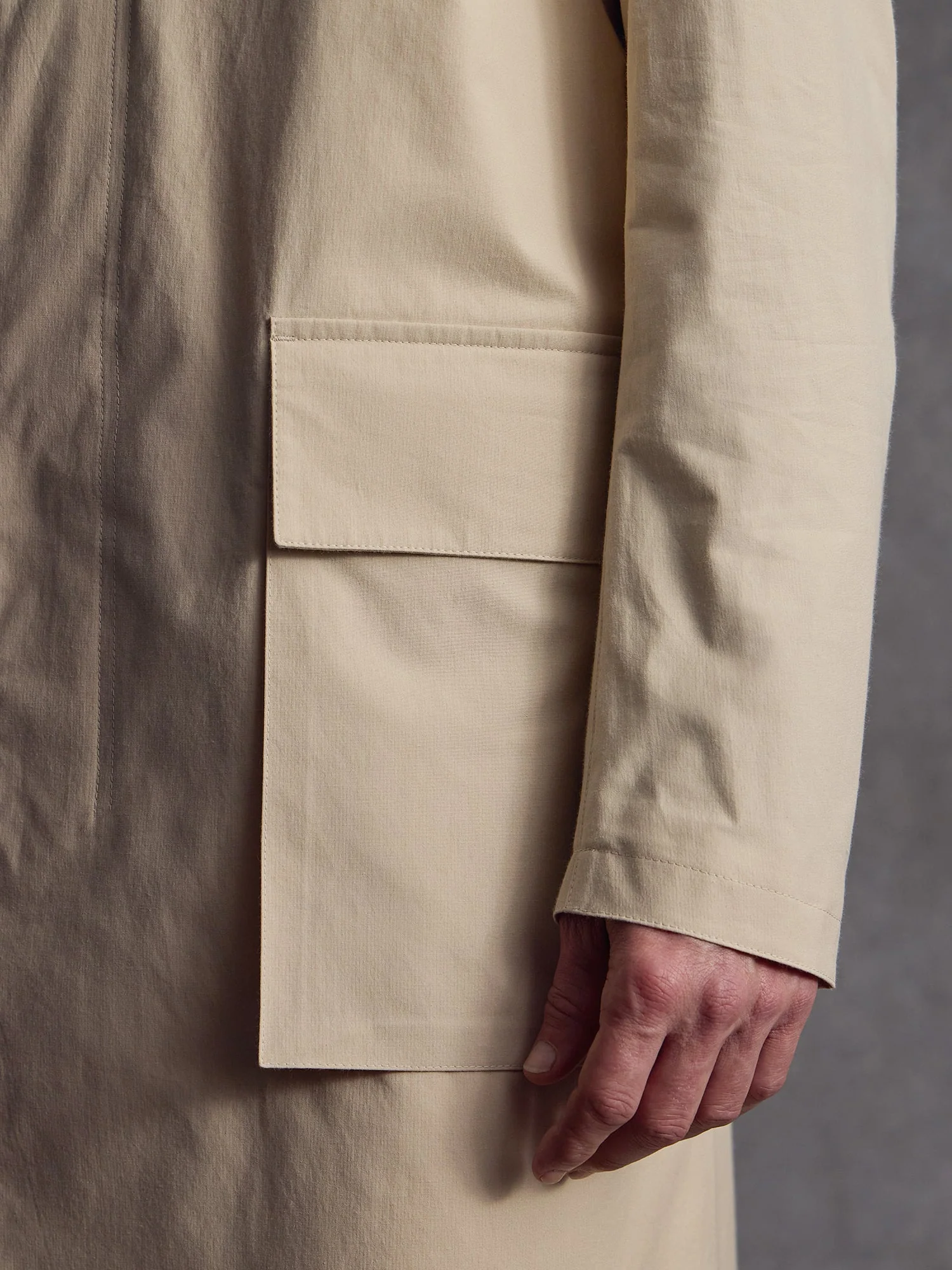 The Richmond Silk Mac - Alabaster - Image 4