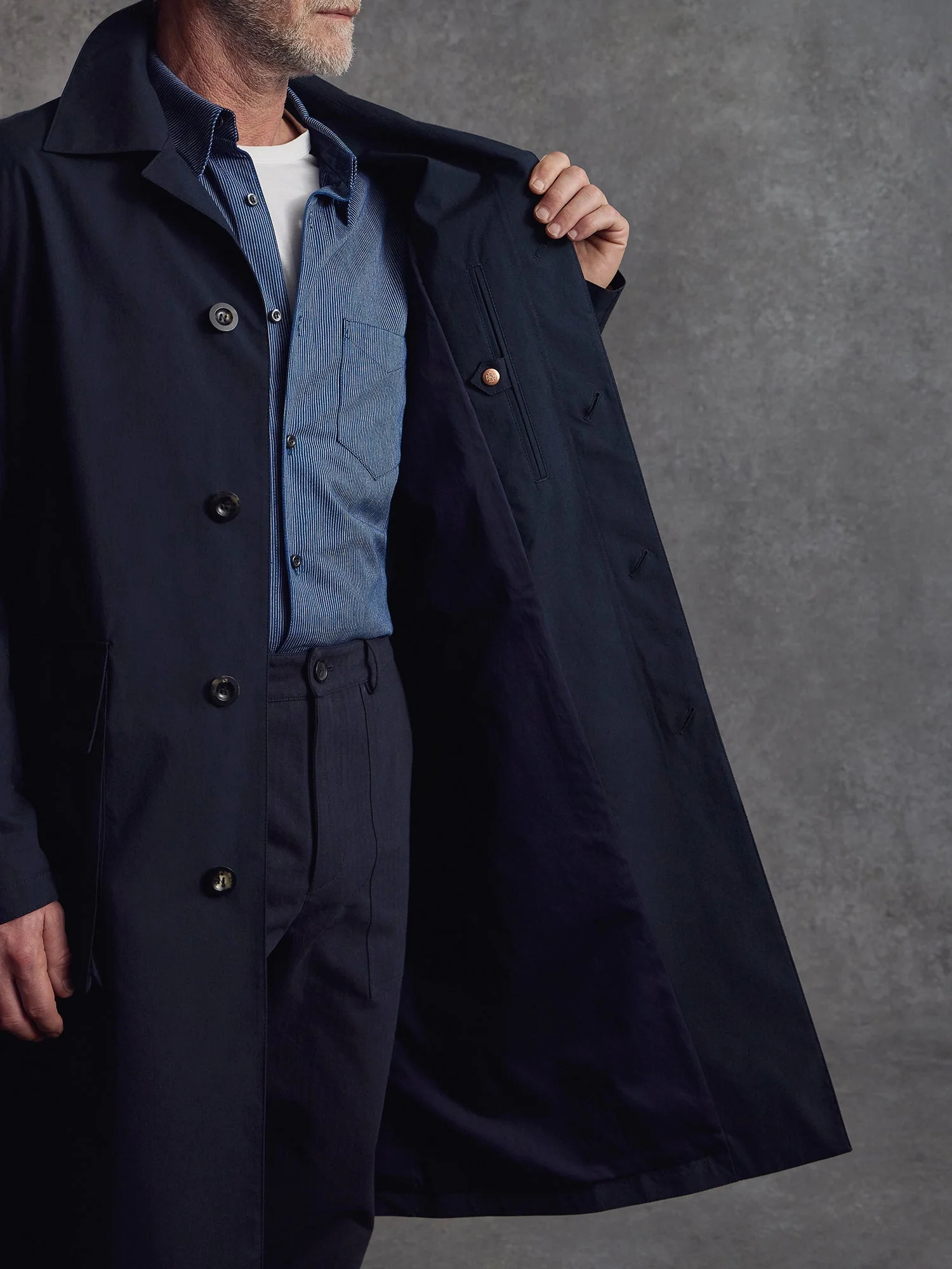 The Richmond Silk Mac - Ink - Image 3