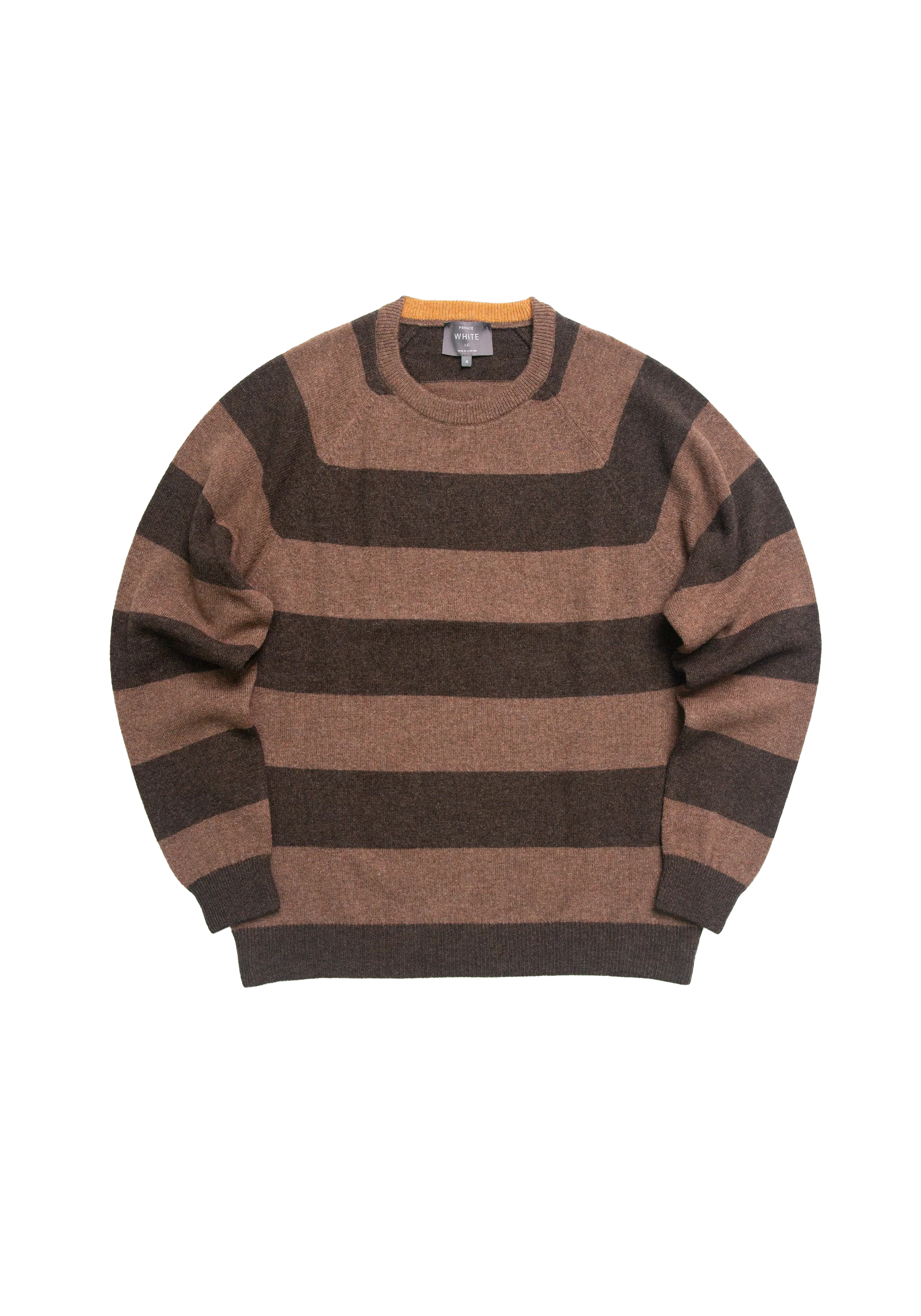 The Stretford Sweater - Striped Brown - Image 3