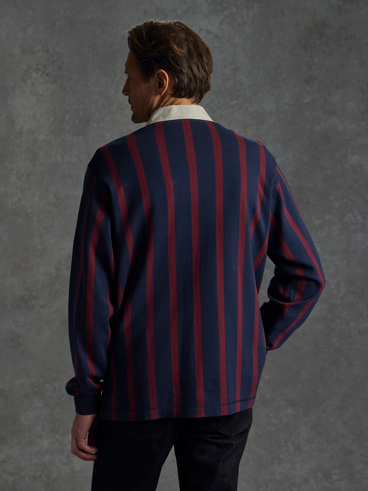 The Valour Shirt - Navy Stripe - Image 3