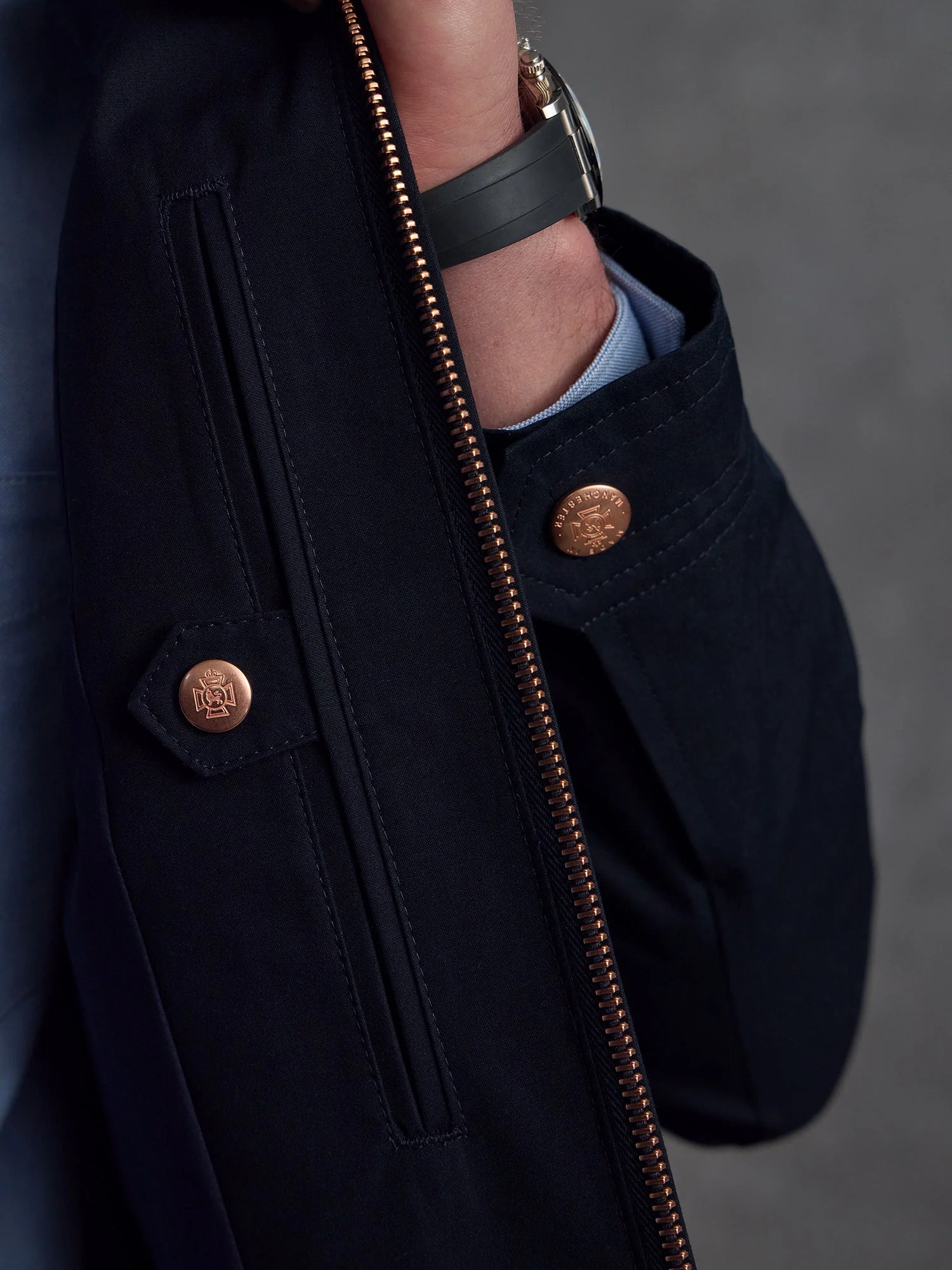 The Ventile® Harrington - Midnight Navy - Image 3