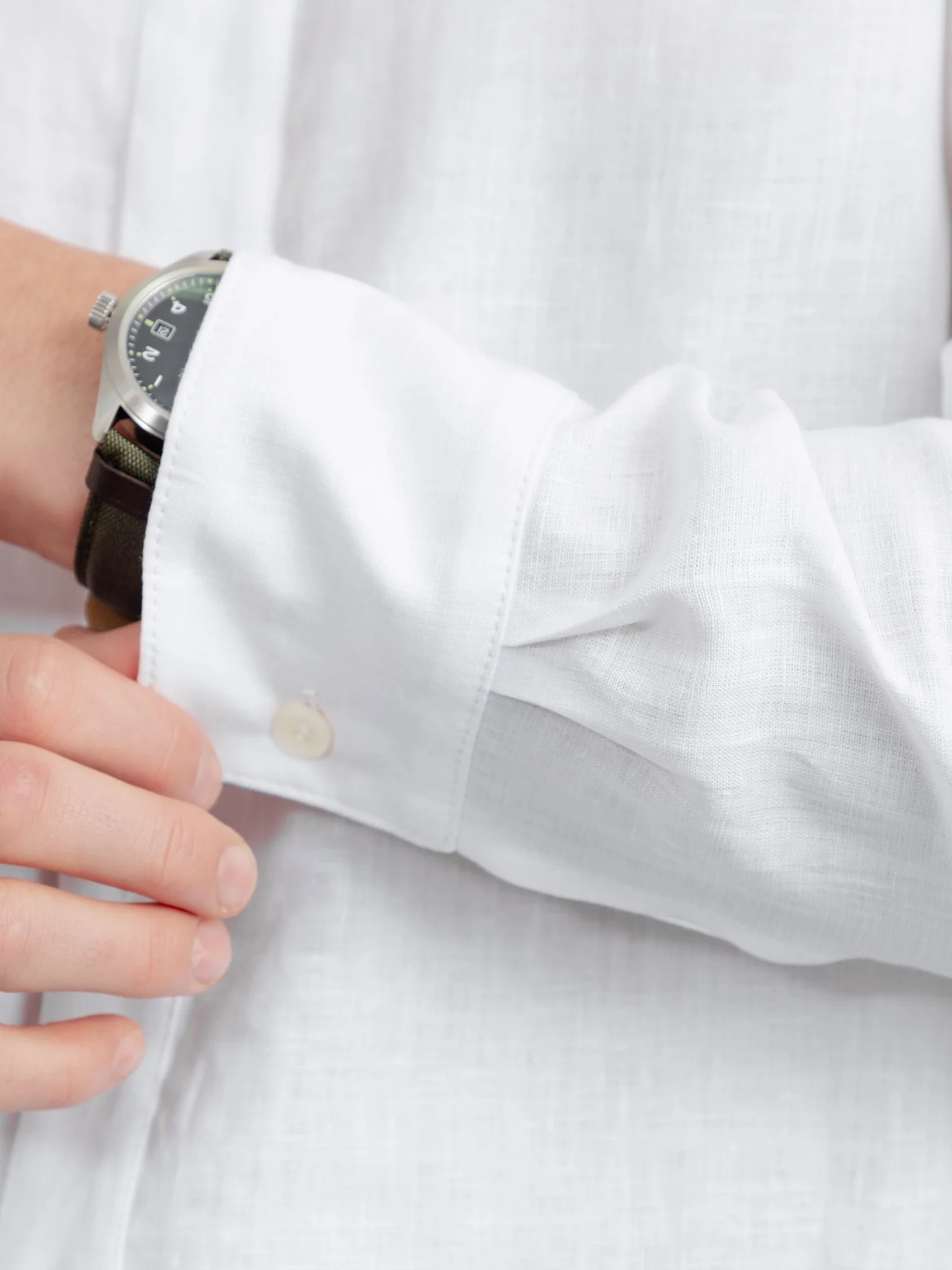 The Victor Linen Shirt - Chalk - Image 5